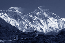 Mount Everest a Lhotse